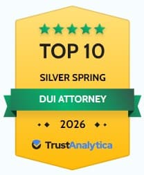 Trust Analytica Top Ten DUI Lawyer Silver Spring badge